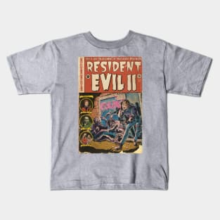 Resident Evil 2 fan art Comic book cover Kids T-Shirt